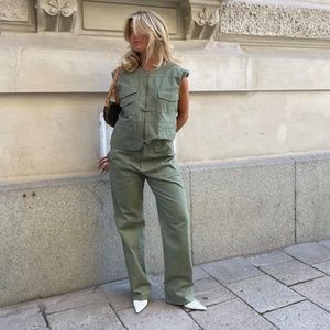 Djerf Avenue Go To Pants Green